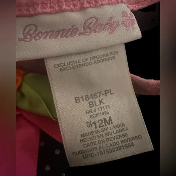 BONNIE JEAN BABY Girl's 12M Halloween Applique Dress. - Picture 6 of 6